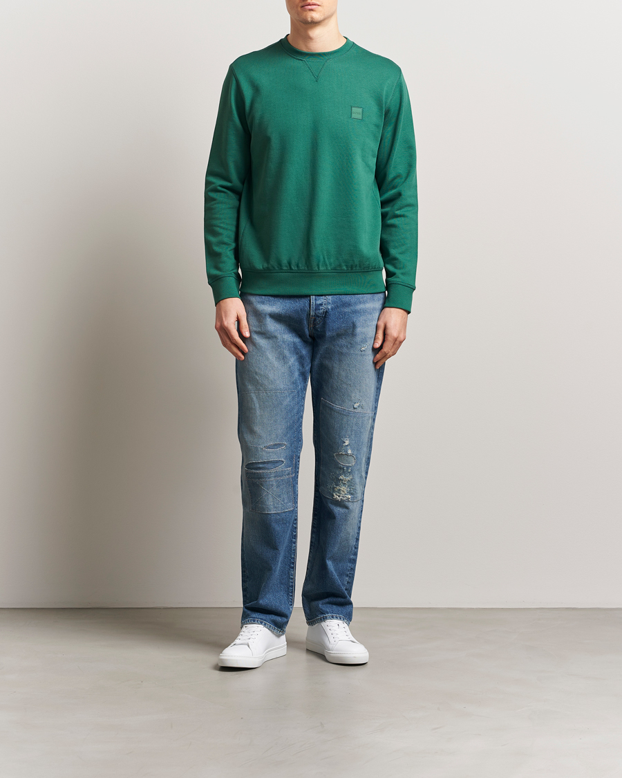 Herr | Tröjor | BOSS ORANGE | Westart Logo Sweatshirt Open Green