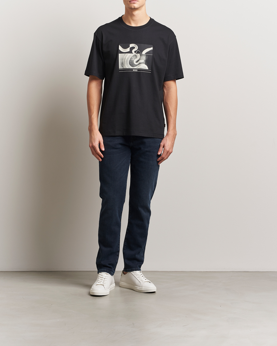 Herr | T-Shirts | BOSS ORANGE | Barragan Printed T-Shirt Black