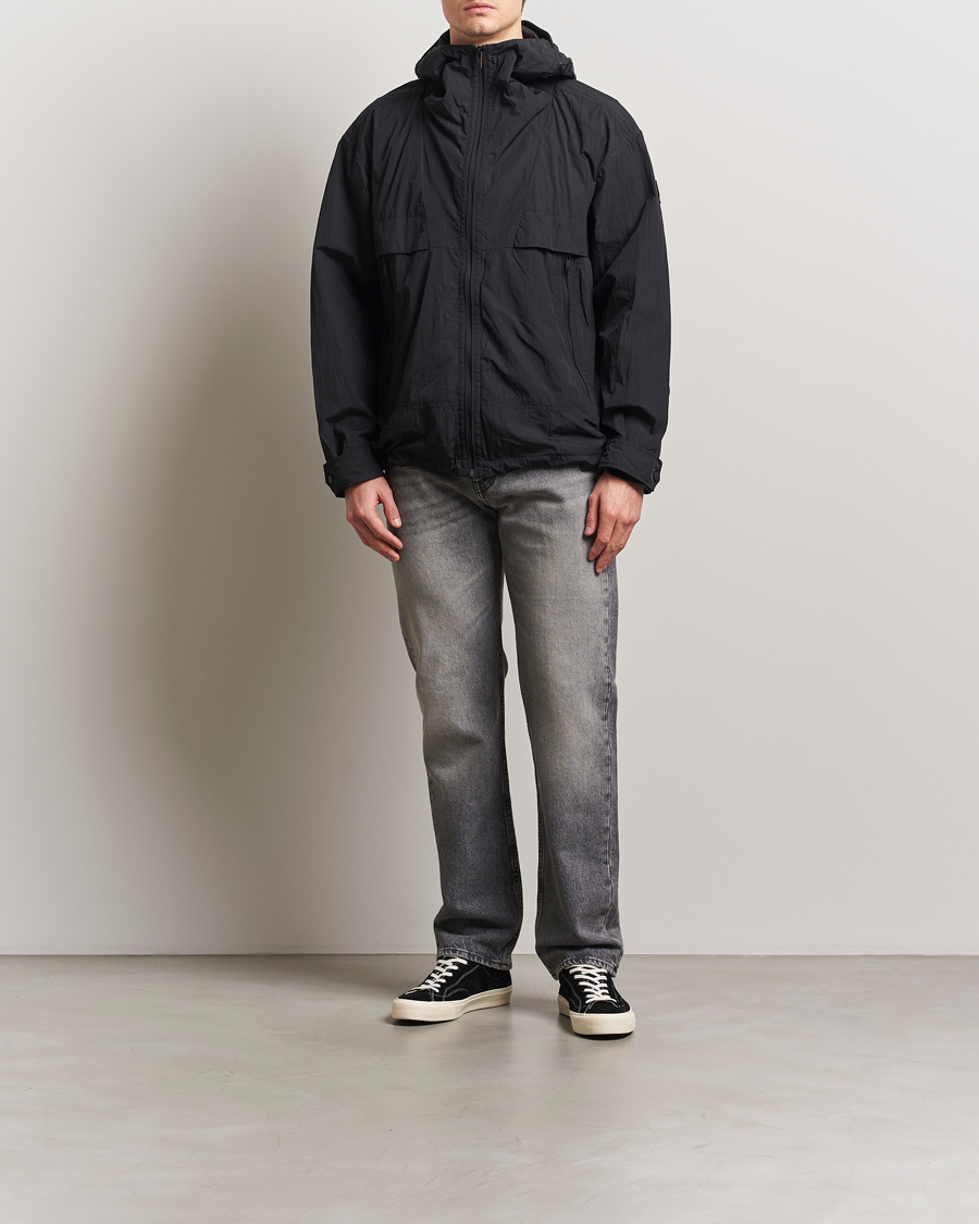 Herr | Jackor | BOSS ORANGE | Obosco Nylon Hooded Jacket Black