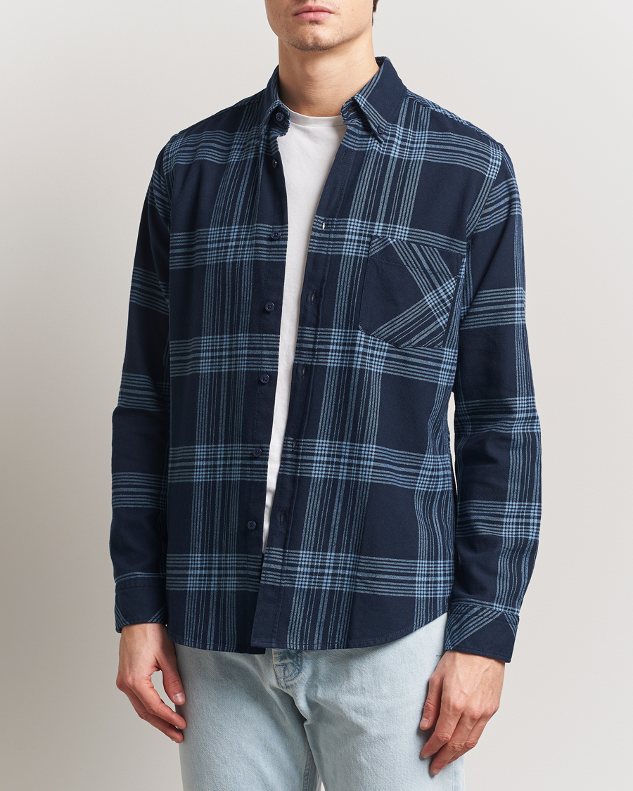 Herr | Skjortor | BOSS ORANGE | Rickert Checked Shirt Dark Blue