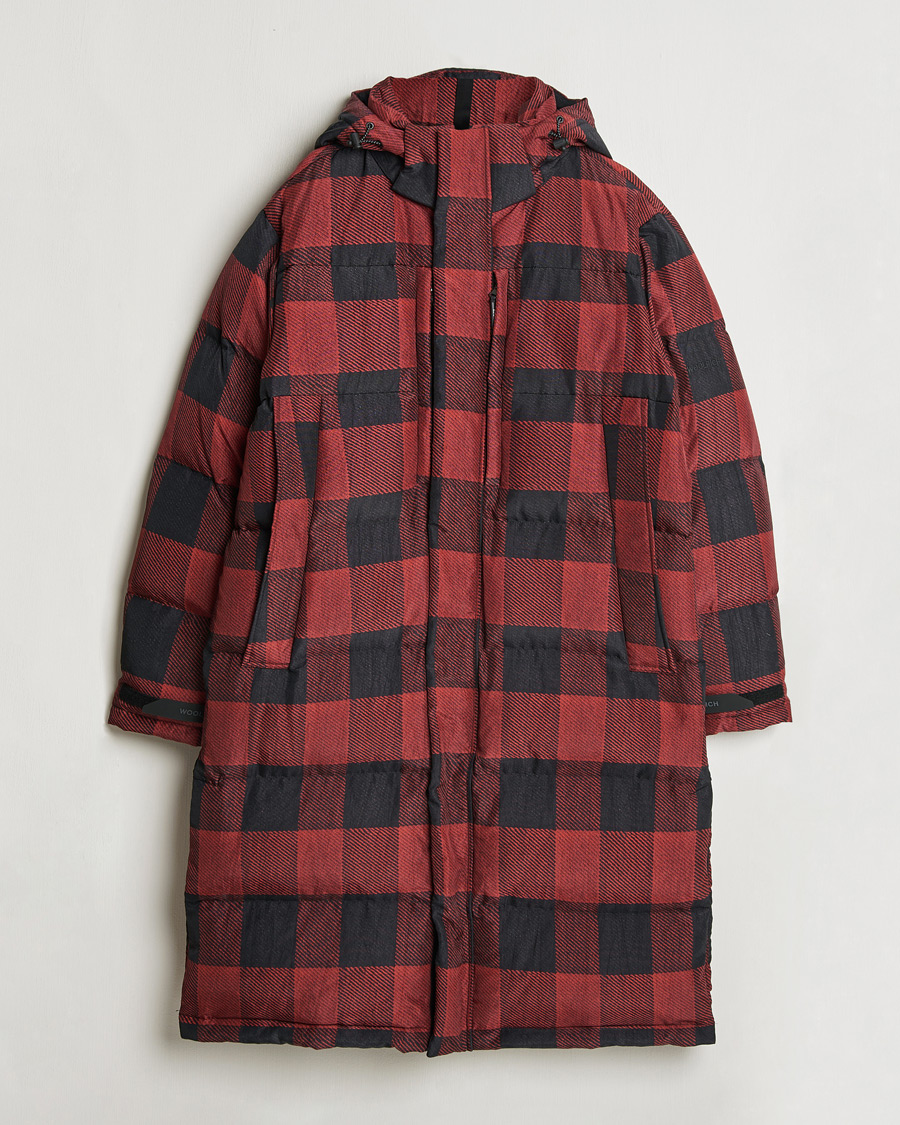Herr | Jackor | Woolrich | Quilted Check Parka by Todd Snyder Red/Black