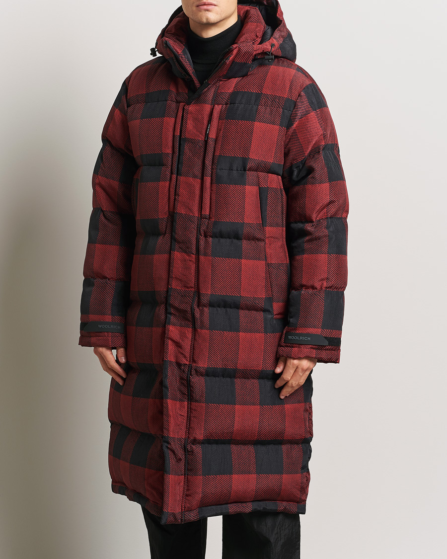 Herr | Jackor | Woolrich | Quilted Check Parka by Todd Snyder Red/Black