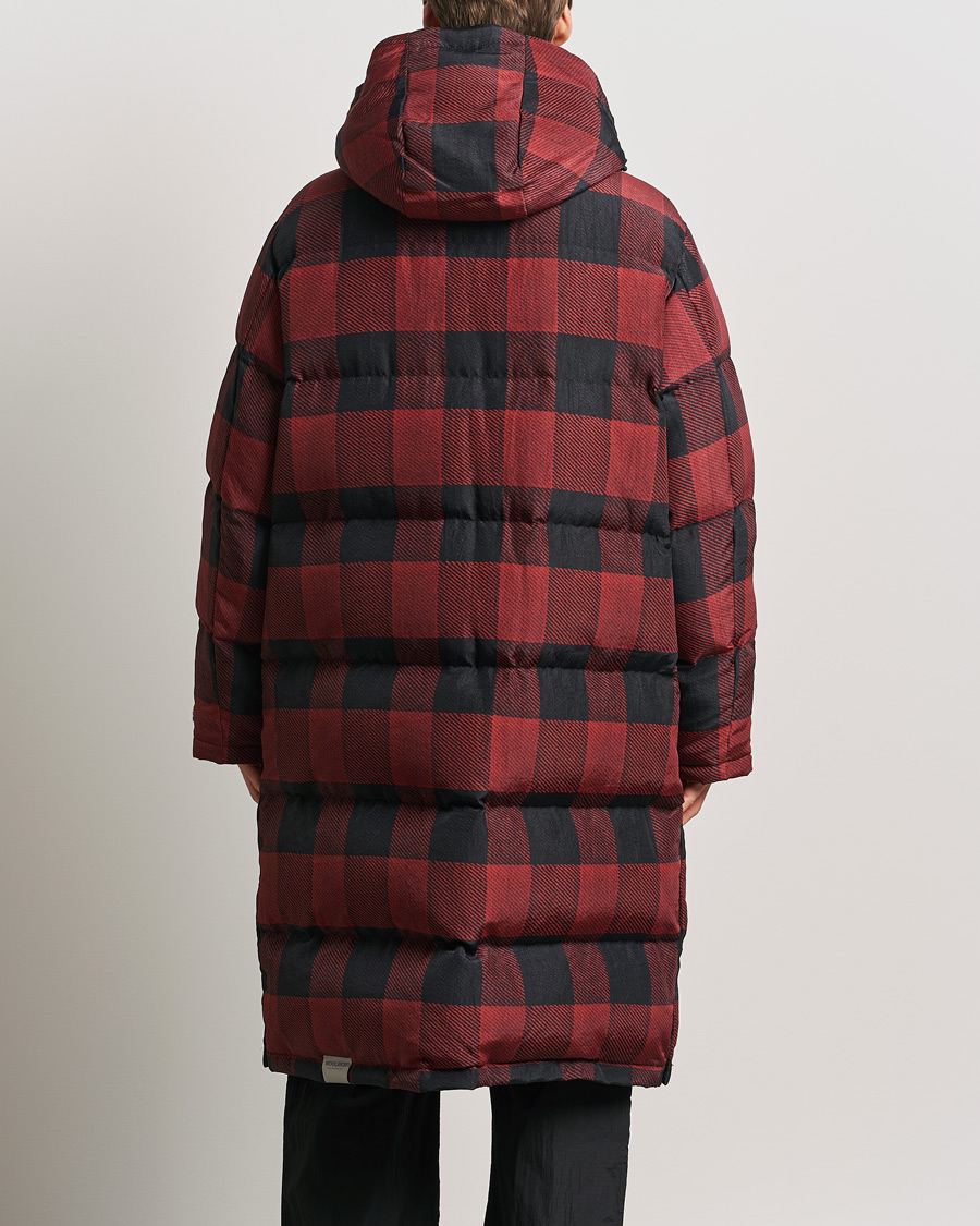 Herr | Jackor | Woolrich | Quilted Check Parka by Todd Snyder Red/Black