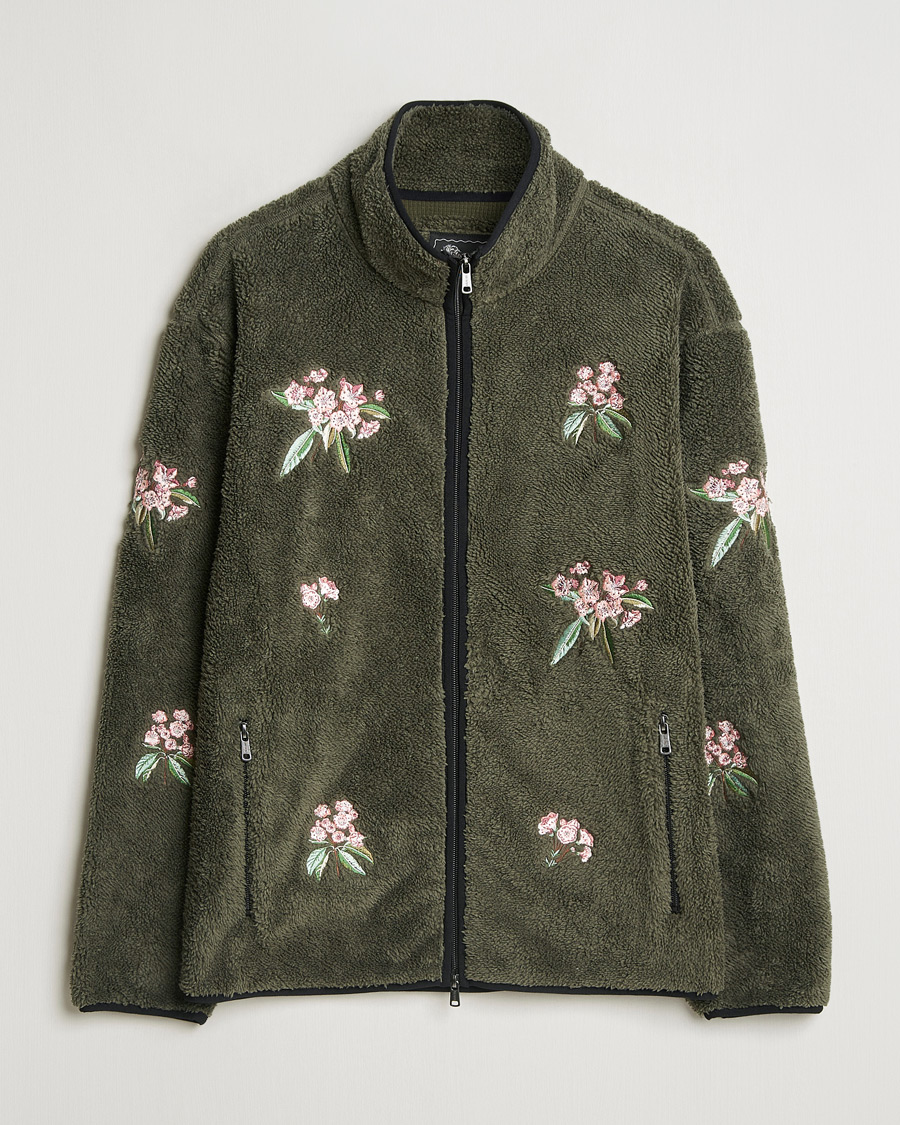 Herr | Tröjor | Woolrich | Sherpa Fleece Full Zip by Todd Snyder Green