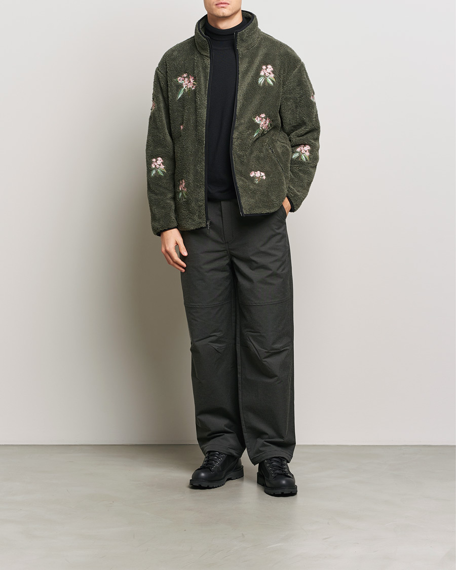 Herr | Tröjor | Woolrich | Sherpa Fleece Full Zip by Todd Snyder Green