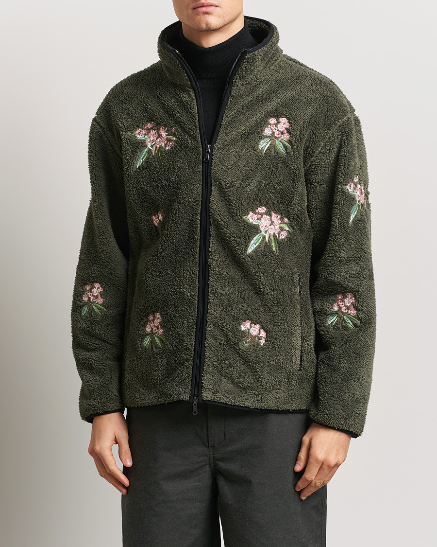 Herr | Tröjor | Woolrich | Sherpa Fleece Full Zip by Todd Snyder Green