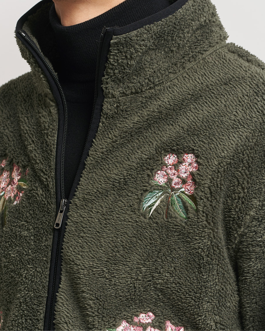 Herr | Tröjor | Woolrich | Sherpa Fleece Full Zip by Todd Snyder Green