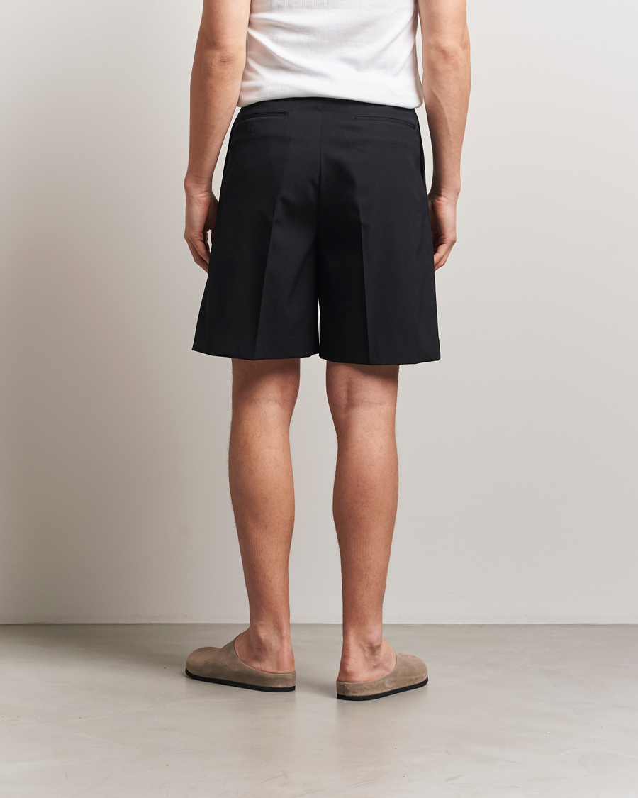 Herr | Shorts | Auralee | Light Wool Gabardine Shorts Black