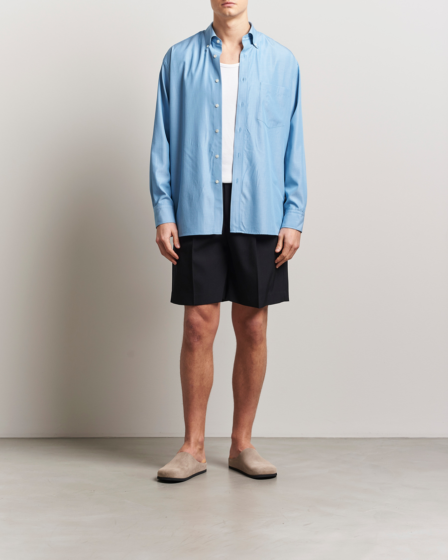 Herr | Skjortor | Auralee | Button Down Shirt Sax Blue