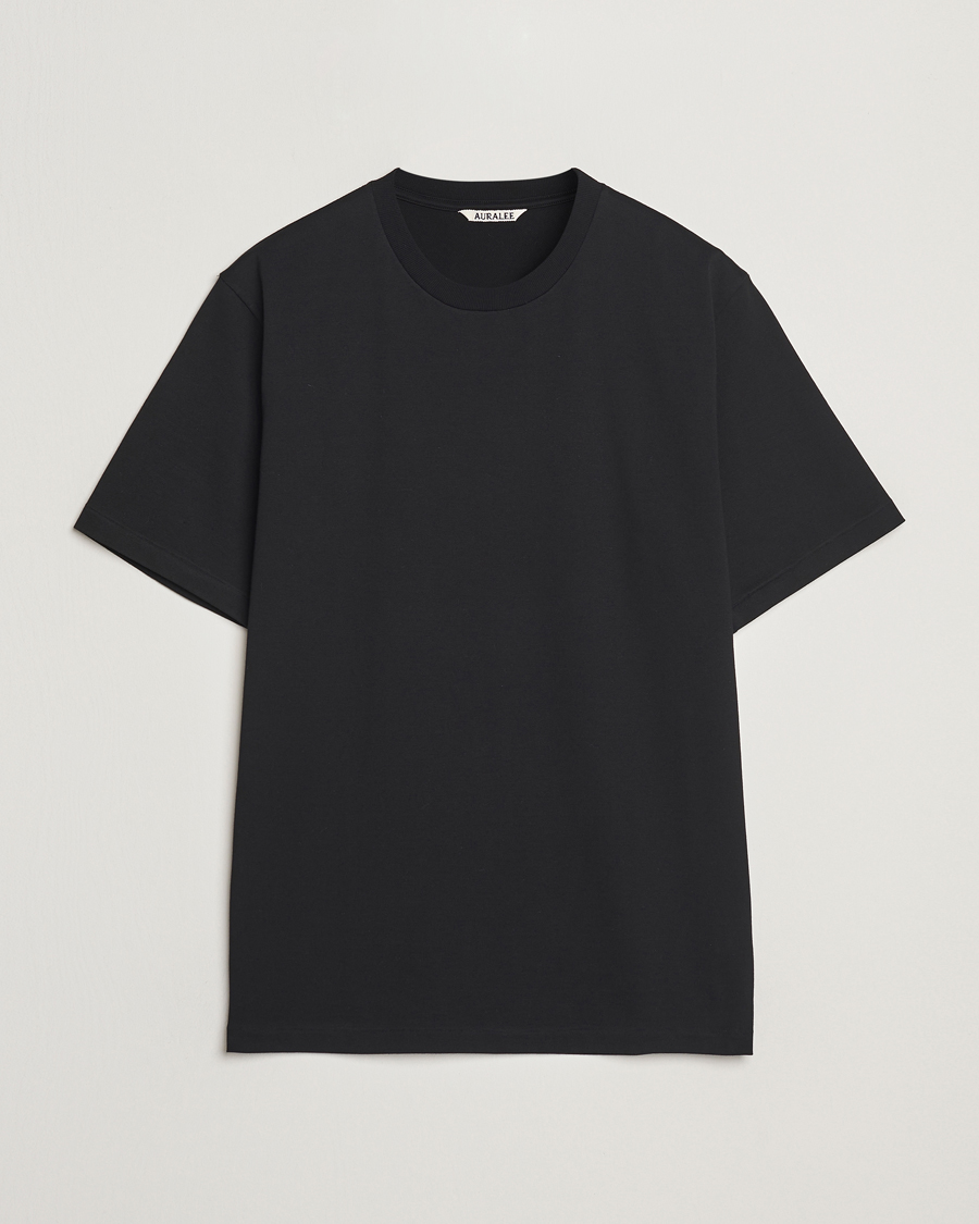 Herr | T-Shirts | Auralee | Luster Plating T-Shirt Black