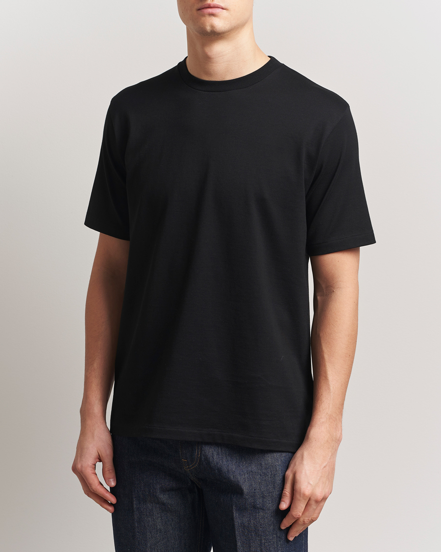 Herr | T-Shirts | Auralee | Luster Plating T-Shirt Black