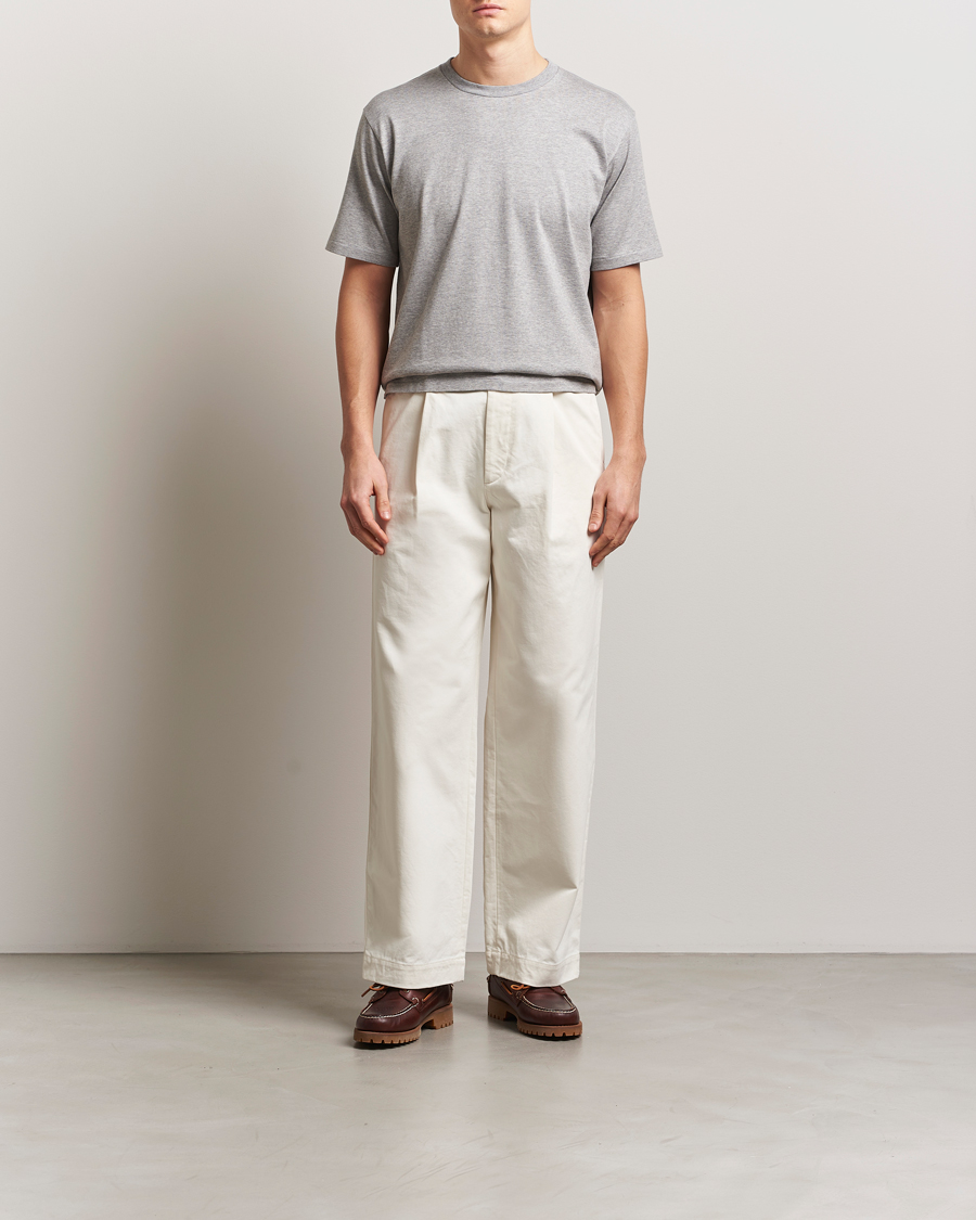 Herr | T-Shirts | Auralee | Luster Plating T-Shirt Top Gray