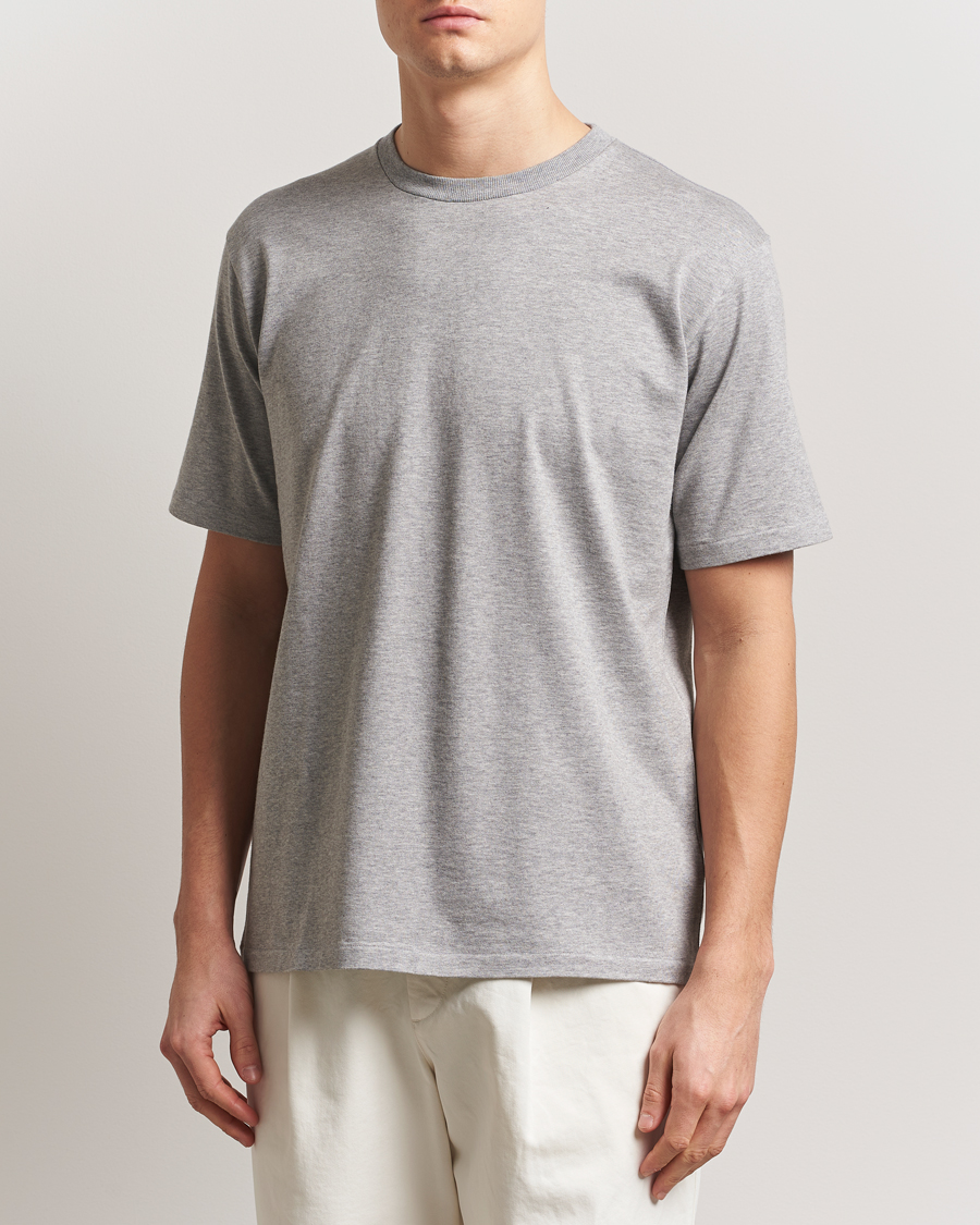Herr | T-Shirts | Auralee | Luster Plating T-Shirt Top Gray