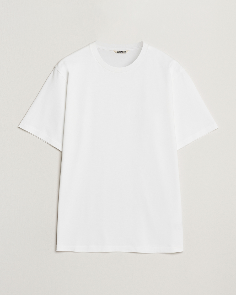 Herr | T-Shirts | Auralee | Luster Plating T-Shirt White