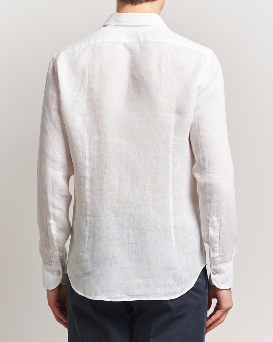Herr | Skjortor | Grigio | Linen Casual Shirt White