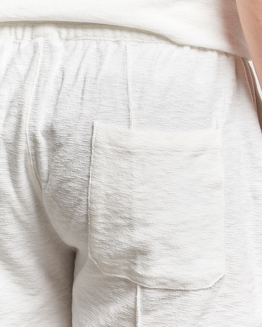 Herr | Shorts | Stenströms | Terry Slub Cotton Shorts White