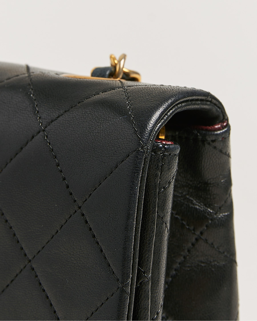 Herr | Chanel Pre-Owned Matelassé Single Full Flap Bag Black | Chanel Pre-Owned | Matelassé Single Full Flap Bag Black