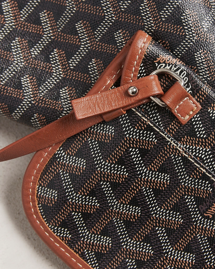 Herr | Goyard Pre-Owned Saint Louis PM Coated Canvas Tote Bag Brown | Goyard Pre-Owned | Saint Louis PM Coated Canvas Tote Bag Brown