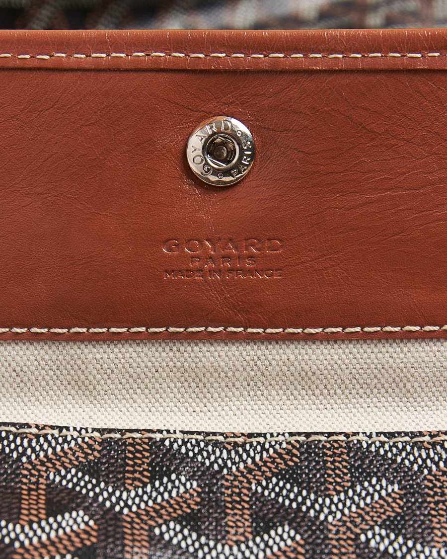 Herr | Goyard Pre-Owned Saint Louis PM Coated Canvas Tote Bag Brown | Goyard Pre-Owned | Saint Louis PM Coated Canvas Tote Bag Brown