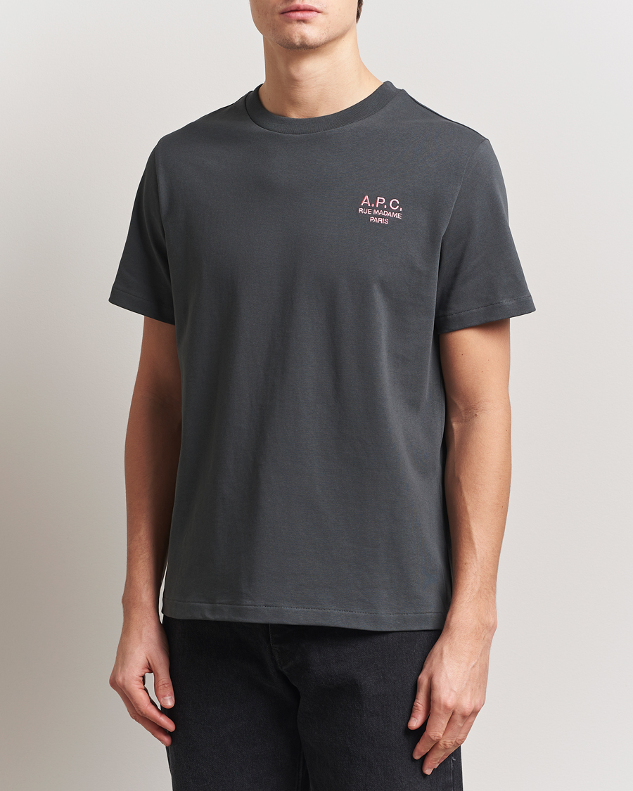 Herr | T-Shirts | A.P.C. | Rue Madame T-Shirt Anthracite