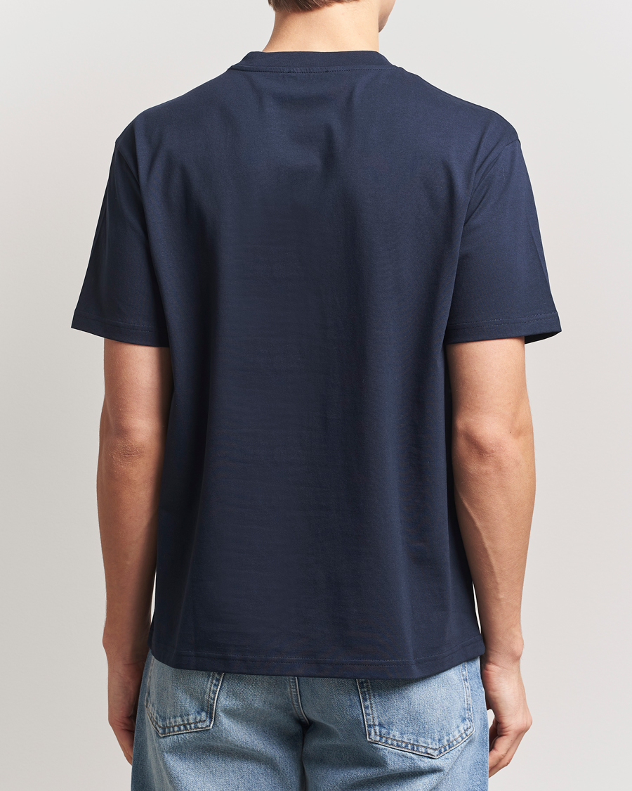 Herr | T-Shirts | A.P.C. | Oscar Embroidered T-Shirt Dark Navy