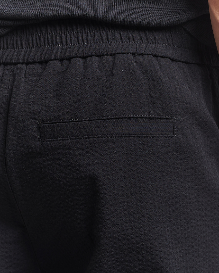 Herr | Byxor | A.P.C. | Joaquin Seersucker Drawstring Trousers Black