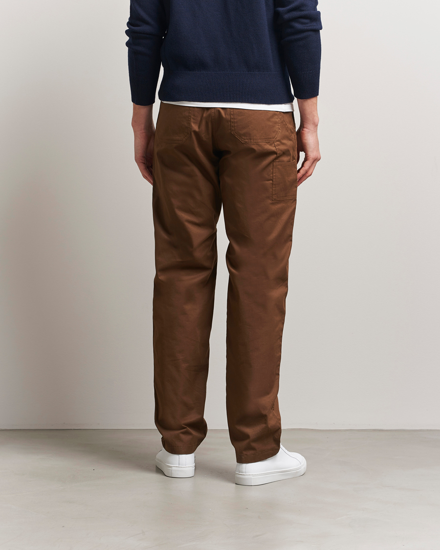 Herr | Byxor | A.P.C. | Chuck Cotton Drawstring Trousers Brown