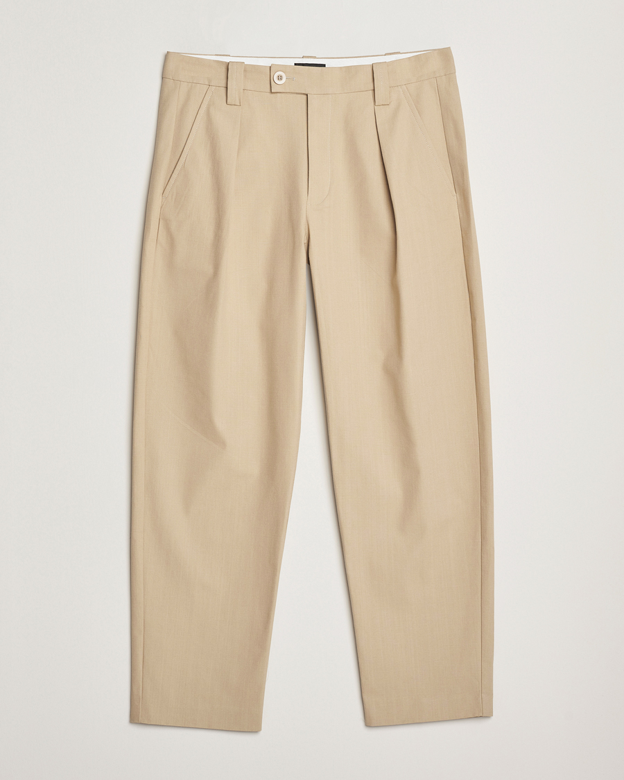 Herr | Byxor | A.P.C. | Renato Pleated Chinos Beige