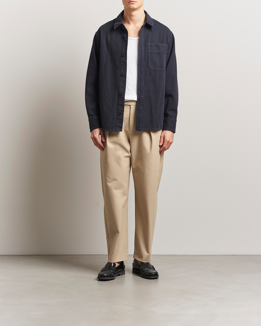 Herr | Byxor | A.P.C. | Renato Pleated Chinos Beige