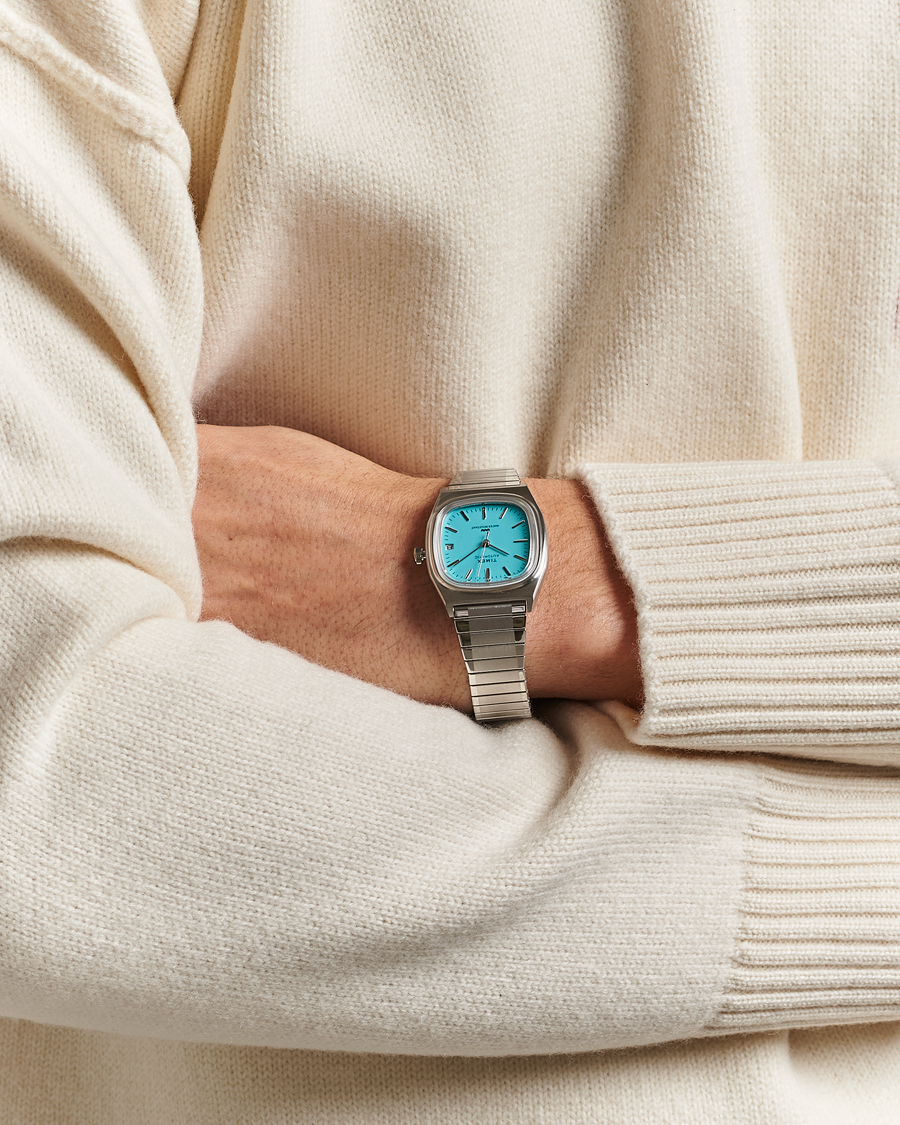 Herr | Timex Men's Automatic Steel 34mm Aquamarine Dial | Timex | Men's Automatic Steel 34mm Aquamarine Dial