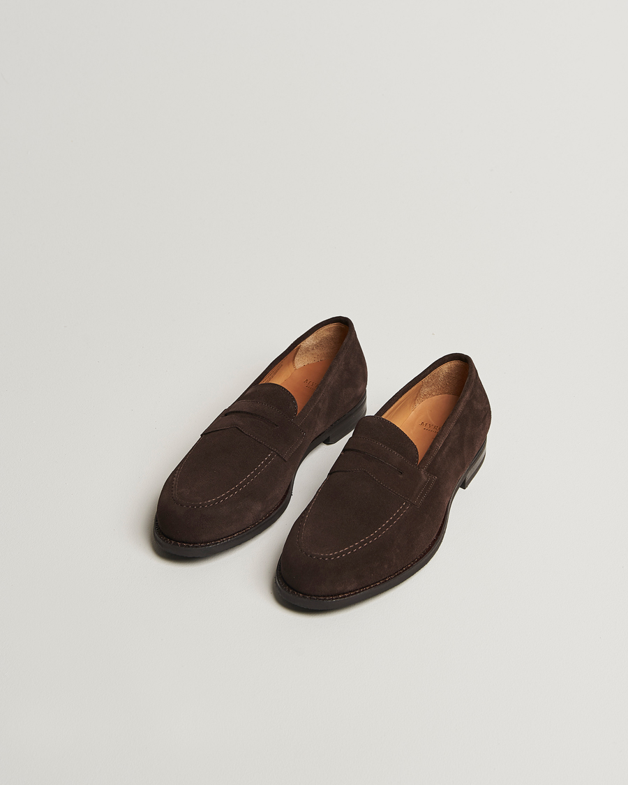 Herr | Loafers | Myrqvist | Stenhammar II Loafer Dark Brown Suede