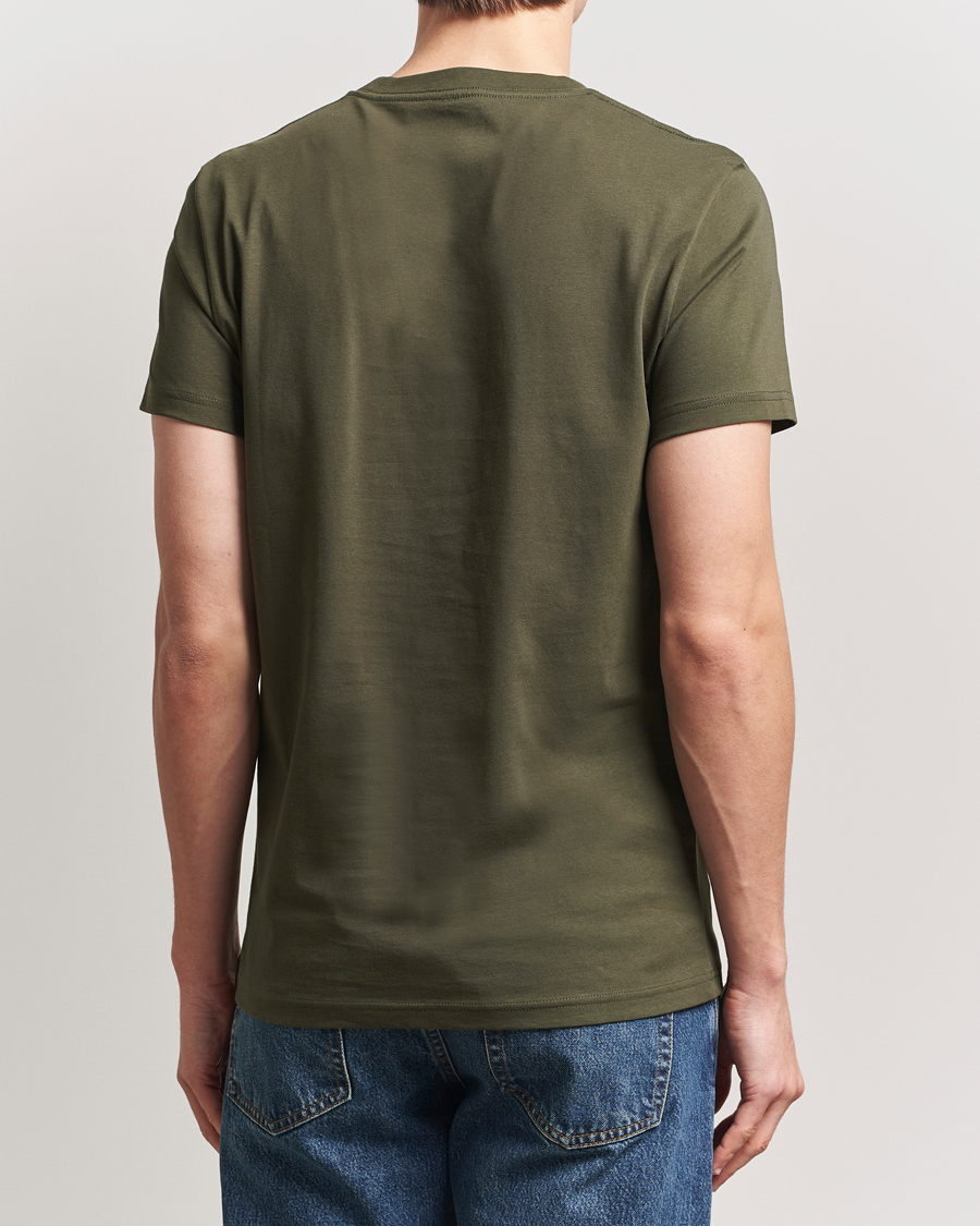 Herr | T-Shirts | Bread & Boxers | Crew Neck Regular T-Shirt Dark Army Green