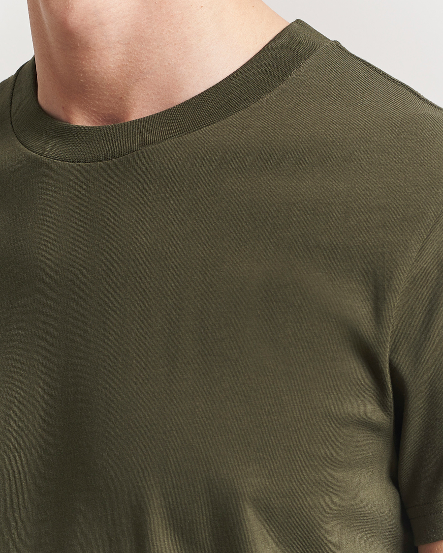 Herr | T-Shirts | Bread & Boxers | Crew Neck Regular T-Shirt Dark Army Green
