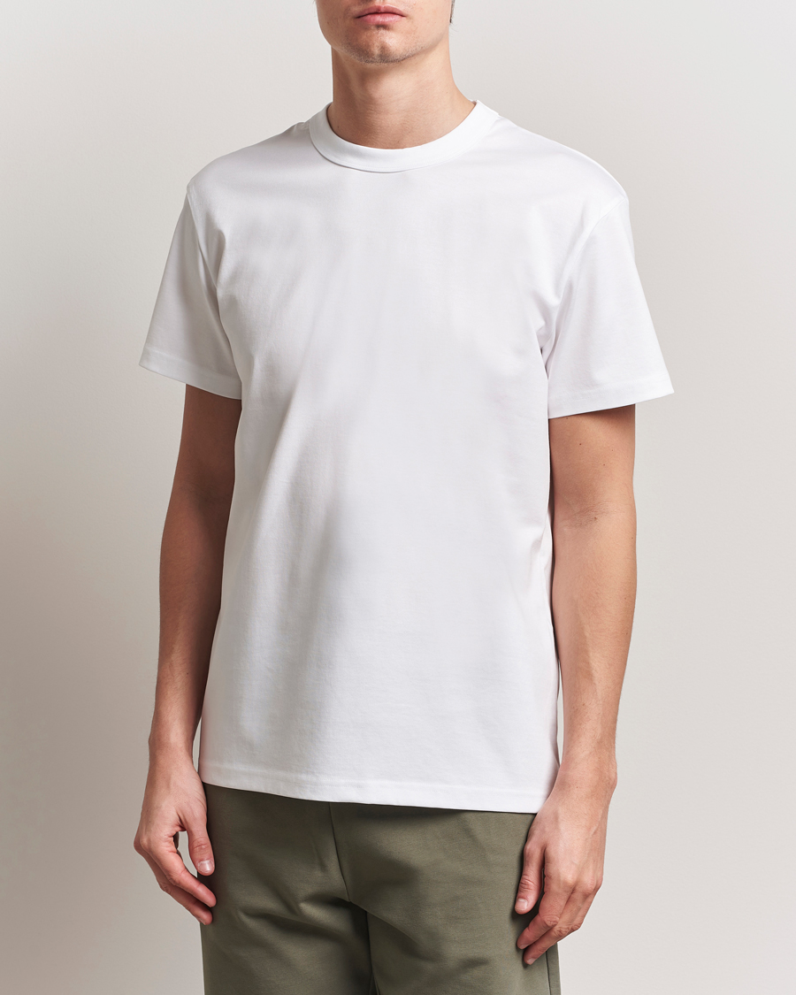 Herr | T-Shirts | Bread & Boxers | Pima Cotton Crew Neck T-Shirt White