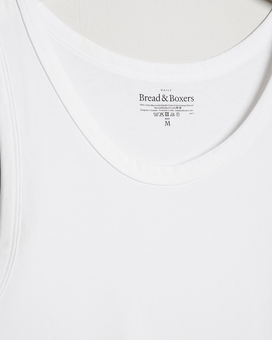 Herr | T-Shirts | Bread & Boxers | Relaxed Tank Top White