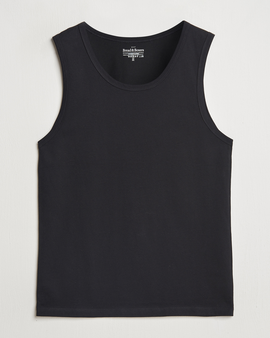 Herr | T-Shirts | Bread & Boxers | Relaxed Tank Top Black