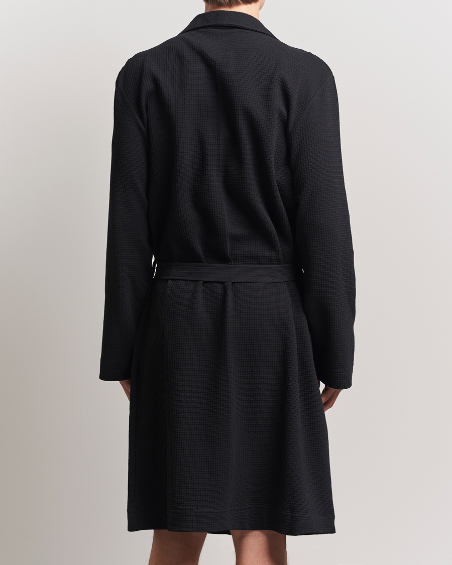 Herr | Pyjamas & Morgonrockar | Bread & Boxers | Waffle Robe Black