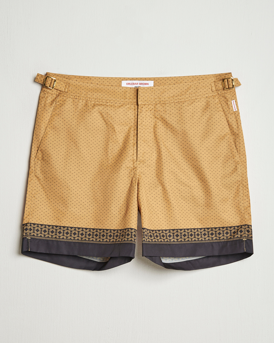 Herr | Badbyxor | Orlebar Brown | Bulldog Gold Bullion Swimshorts Gold/Black