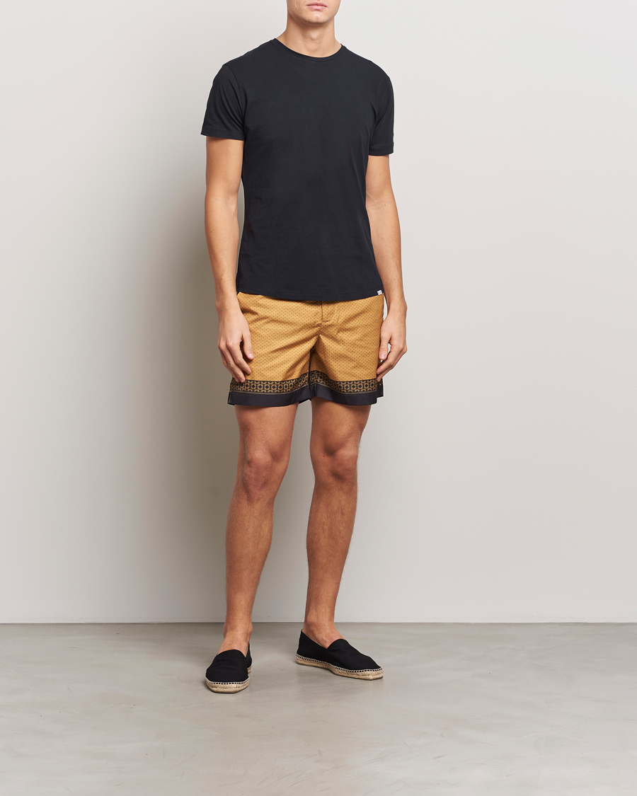 Herr | Badbyxor | Orlebar Brown | Bulldog Gold Bullion Swimshorts Gold/Black