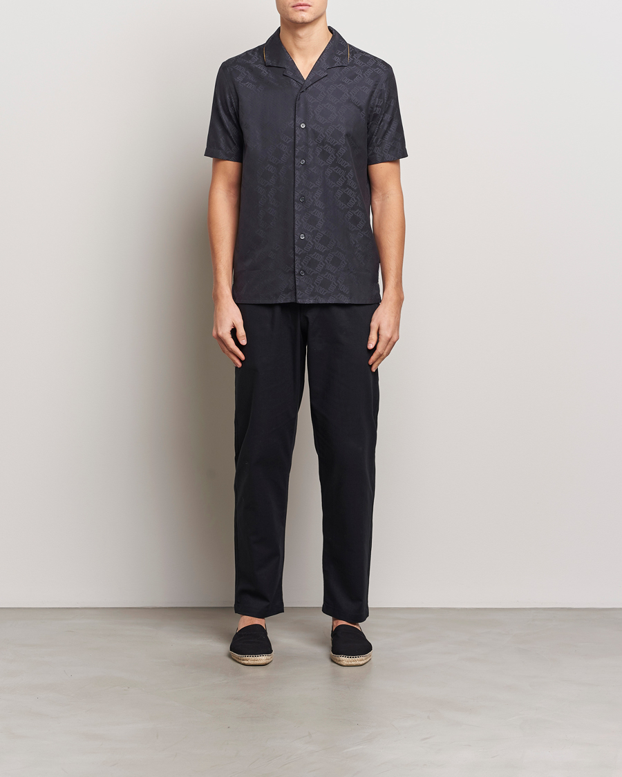 Herr | Skjortor | Orlebar Brown | Hibbert 007 Monogram Shirt Black