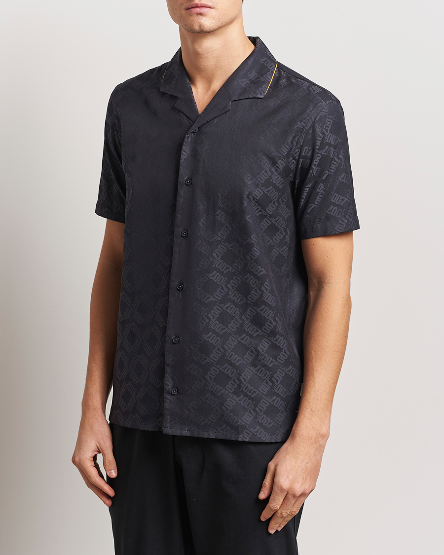 Herr | Skjortor | Orlebar Brown | Hibbert 007 Monogram Shirt Black