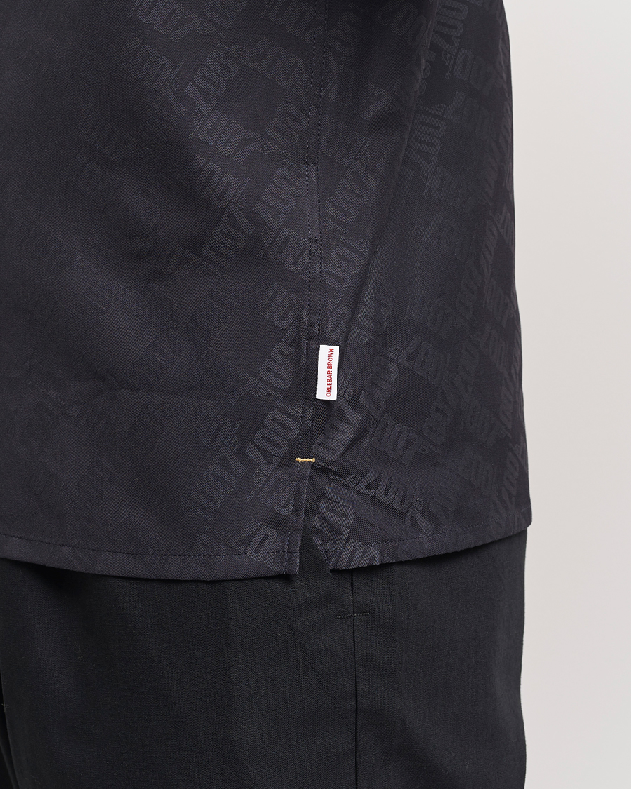 Herr | Skjortor | Orlebar Brown | Hibbert 007 Monogram Shirt Black