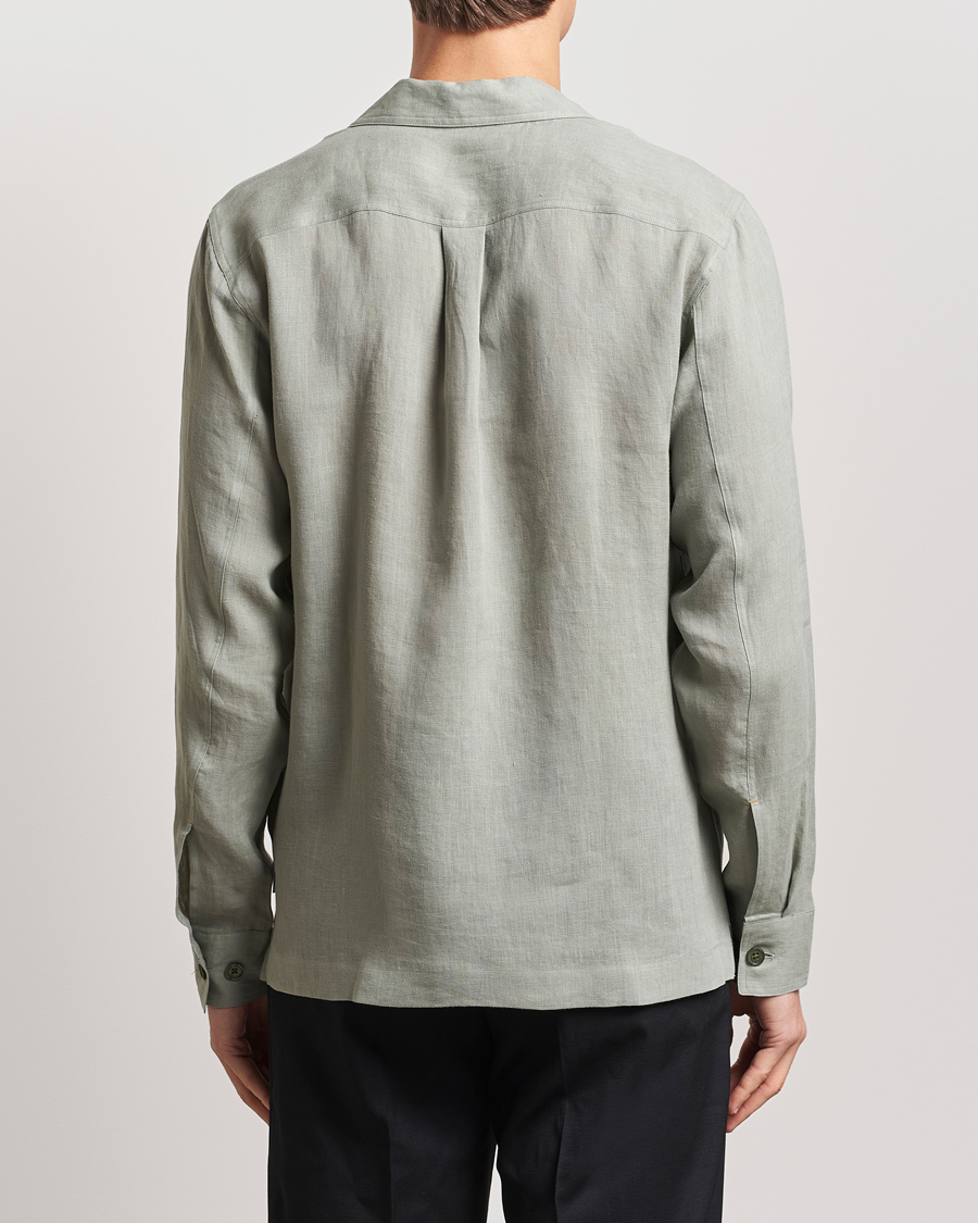 Herr | Skjortor | Orlebar Brown | Maitan Long Sleeve Golden Gun Shirt Penny Green