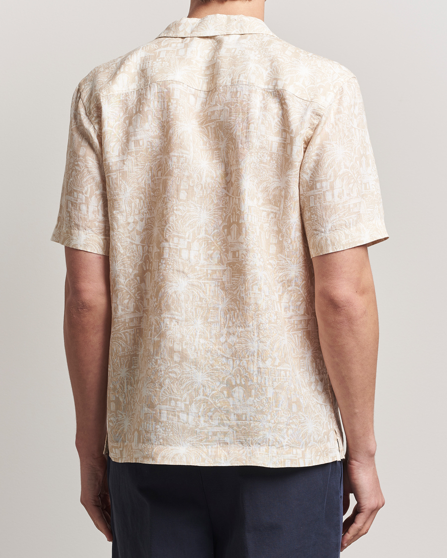 Herr | Skjortor | Eton | Resort Printed Short Sleeve Shirt Beige