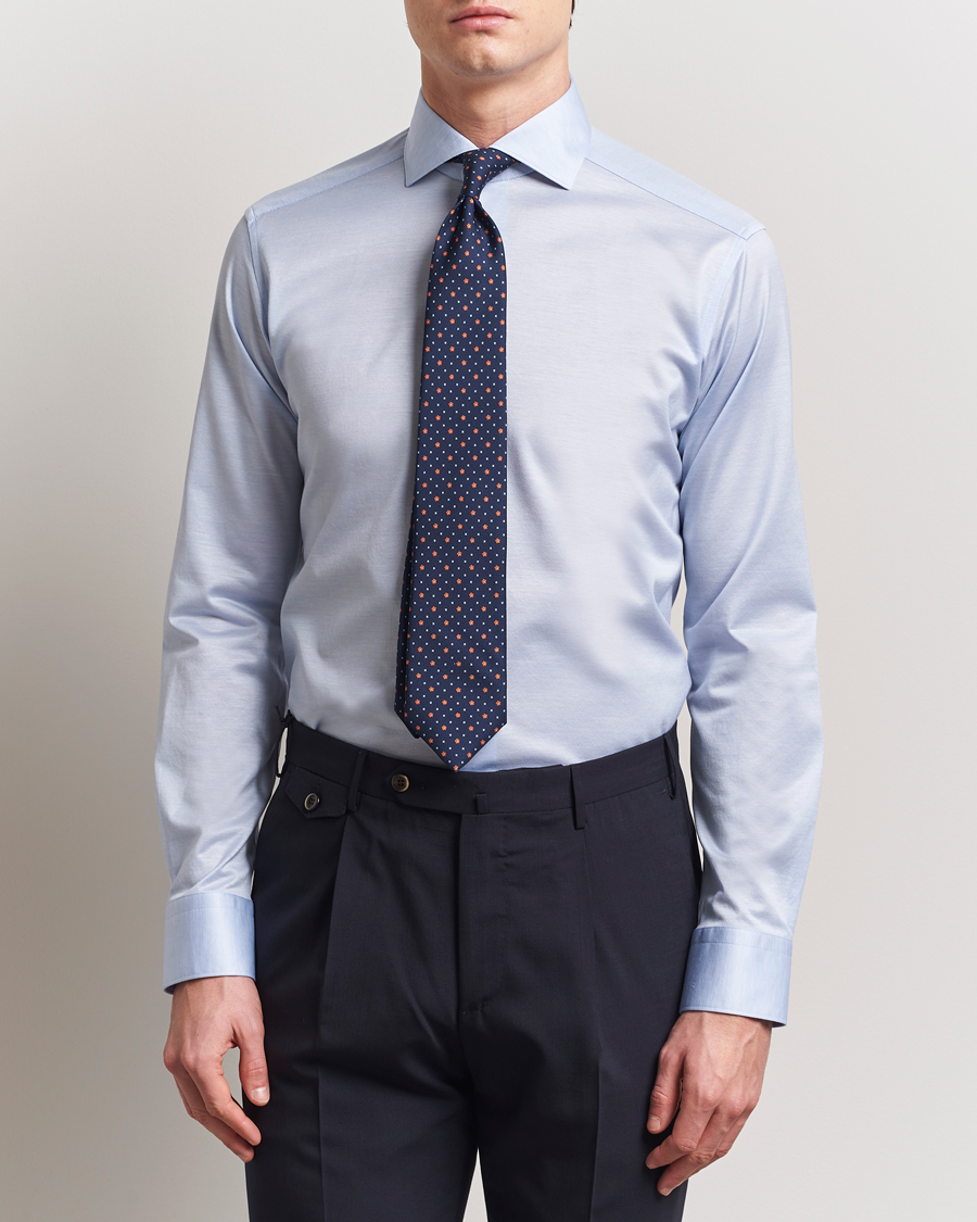 Herr | Skjortor | Eton | Filo Di Scozia Oxford Shirt Light Blue