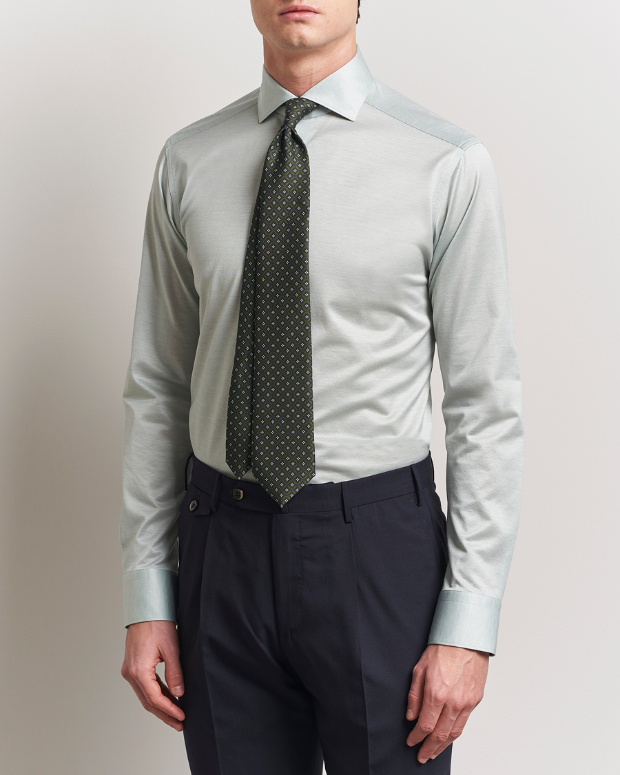 Herr | Skjortor | Eton | Filo Di Scozia Oxford Shirt Light Green