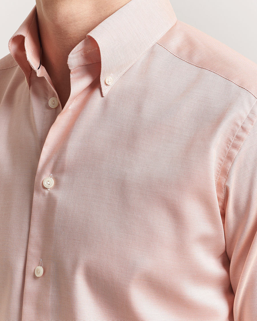 Herr | Skjortor | Eton | Slim Fit Wrinkle Free Oxford Shirt Orange