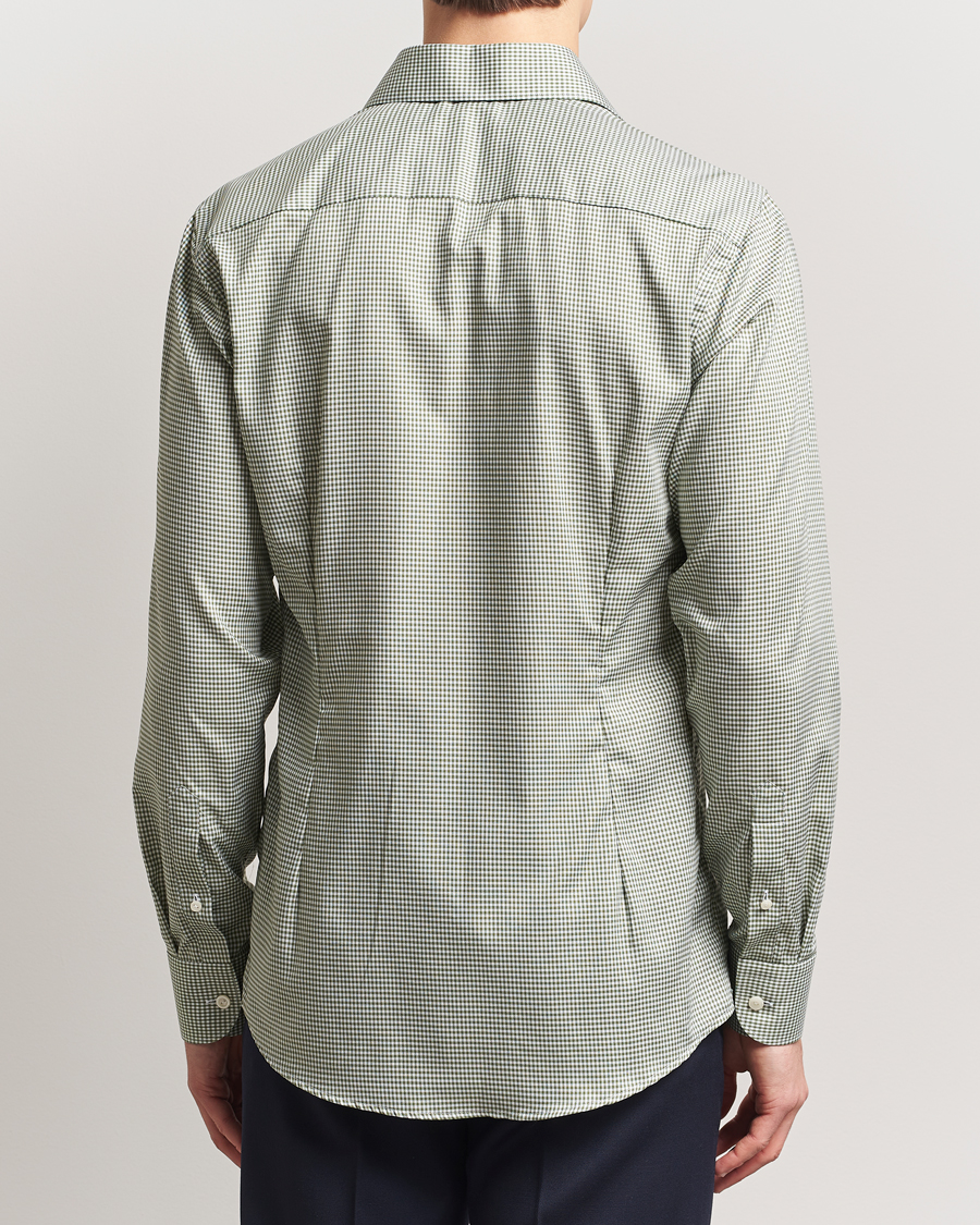 Herr | Skjortor | Eton | Slim Fit Checked Signature Shirt Green/White