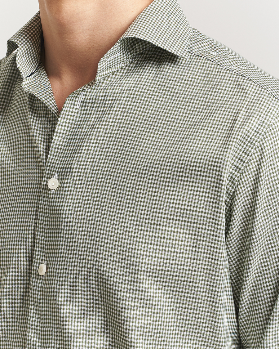 Herr | Skjortor | Eton | Slim Fit Checked Signature Shirt Green/White