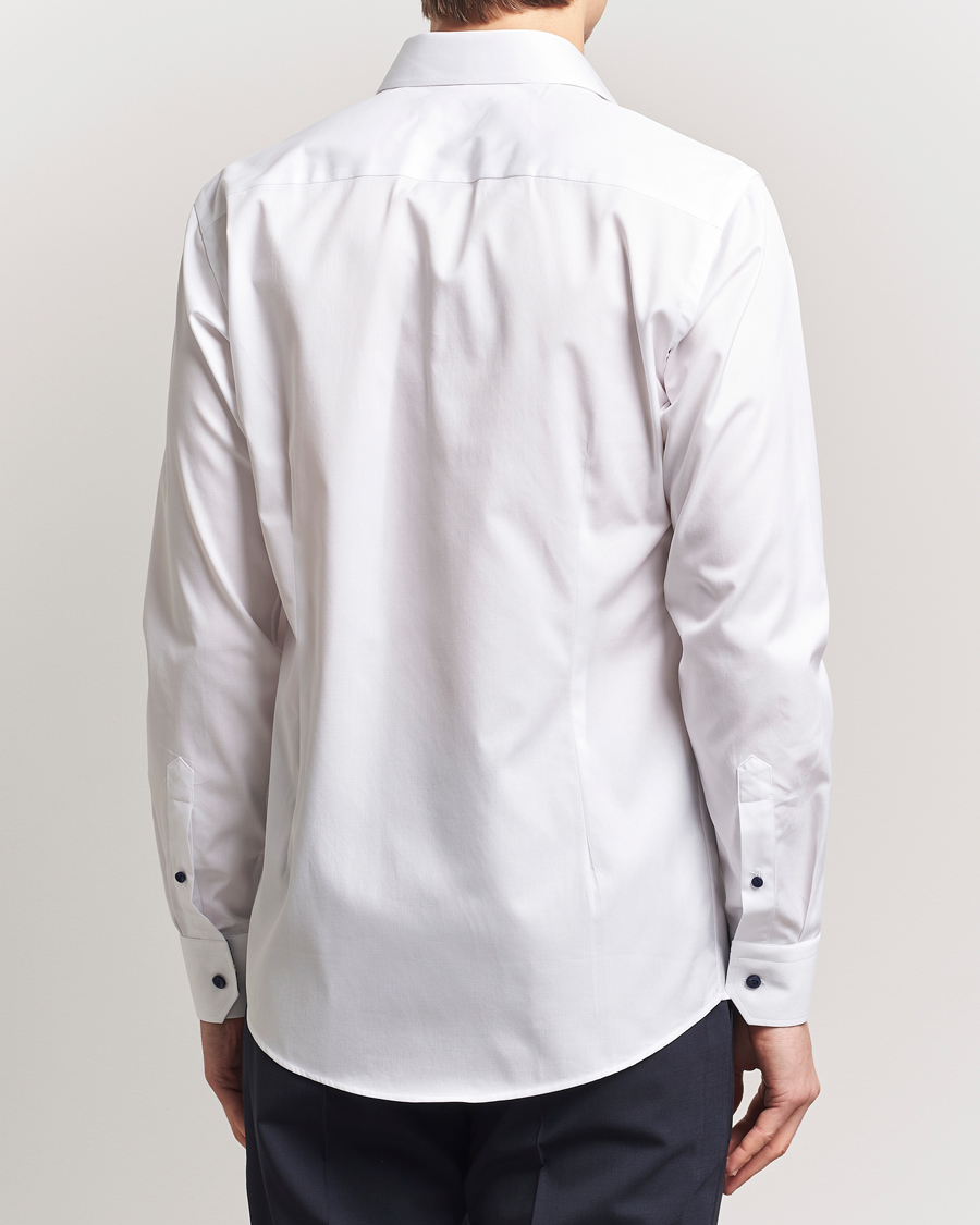 Herr | Skjortor | Eton | Slim Fit Signature Twill Contrast Shirt White